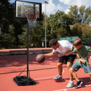 Height Adjustable Portable Shatterproof Backboard Basketball Hoop with 2 Nets by LJGDeals