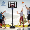 Height Adjustable Portable Shatterproof Backboard Basketball Hoop with 2 Nets by LJGDeals