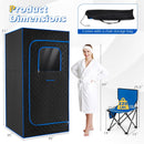 Portable Steam Sauna Box with 3L/1200W Fast-Heat Steamer and 15-Level Temperature