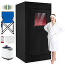 Portable Steam Sauna Box with 3L/1200W Fast-Heat Steamer and 15-Level Temperature