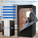 Portable Steam Sauna Box with 3L/1200W Fast-Heat Steamer and 15-Level Temperature