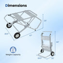 Portable Table Saw Stand with Rolling Wheels - Foldable
