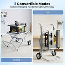 Portable Table Saw Stand with Rolling Wheels - Foldable by LJGDeals