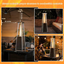 10000 BTU Portable Steel Tabletop Patio Heater with Glass Tube by LJGDeals