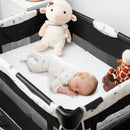 Portable Tri-fold Pack and Play Mattress Pad with Gel-Infused Memory Foam-White by LJGDeals