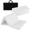 Portable Tri-fold Pack and Play Mattress Pad with Gel-Infused Memory Foam-White by LJGDeals