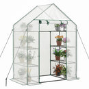 Portable Walk-in Greenhouse with 3 Tiers and 6 Shelves by LJGDeals