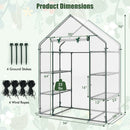 Portable Walk-in Greenhouse with 3 Tiers and 6 Shelves by LJGDeals