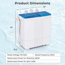 Portable Washing Machine with Built-in Drain Pump by LJGDeals
