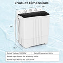 Portable Washing Machine with Built-in Drain Pump by LJGDeals