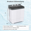 Portable Washing Machine with Built-in Drain Pump by LJGDeals