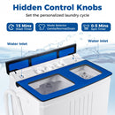 Portable Washing Machine with 12 LBS Washer and 8 LBS Spinner Combo for Apartments by LJGDeals