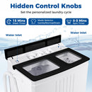 Portable Washing Machine with 12 LBS Washer and 8 LBS Spinner Combo for Apartments by LJGDeals