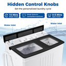 Portable Washing Machine with 12 LBS Washer and 8 LBS Spinner Combo for Apartments by LJGDeals