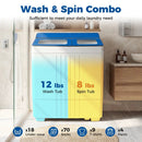 Portable Washing Machine 18 lbs Mini Laundry Machine with 11 LBS Washer by LJGDeals