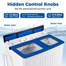 Portable Washing Machine 18 lbs Mini Laundry Machine with 11 LBS Washer by LJGDeals