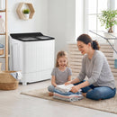 Portable Washing Machine 18 lbs Mini Laundry Machine with 11 LBS Washer by LJGDeals