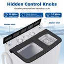 Portable Washing Machine 18 lbs Mini Laundry Machine with 11 LBS Washer by LJGDeals