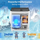 Portable Washing Machine 18 lbs Mini Laundry Machine with 11 LBS Washer by LJGDeals