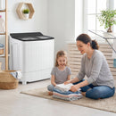 Portable Washing Machine 18 lbs Mini Laundry Machine with 11 LBS Washer by LJGDeals