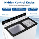 Portable Washing Machine with 18 LBS Washer and 8 LBS Spinner Combo by LJGDeals