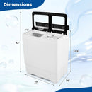 Portable Washing Machine with 18 LBS Washer and 8 LBS Spinner Combo by LJGDeals