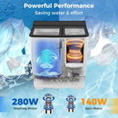 Portable Washing Machine with 18 LBS Washer and 8 LBS Spinner Combo by LJGDeals