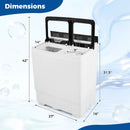 Portable Washing Machine with 18 LBS Washer and 8 LBS Spinner Combo by LJGDeals