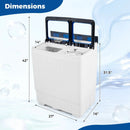 Portable Washing Machine with 18 LBS Washer and 8 LBS Spinner Combo by LJGDeals
