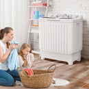 20 lbs Portable Washing Machine with Built-in Gravity Drain-Gray by LJGDeals