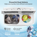 20 lbs Portable Washing Machine with Built-in Gravity Drain-Gray by LJGDeals