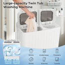 20 lbs Portable Washing Machine with Built-in Gravity Drain-Gray by LJGDeals