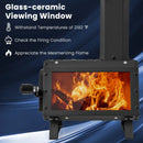Patented Portable Wood Camping Burning Stove Heater with 2 Cooking Positions by LJGDeals
