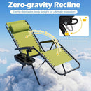 Zero Gravity Recliner Chair with Cup Holder and Pillow by LJGDeals