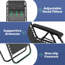 Zero Gravity Recliner Chair with Cup Holder and Pillow by DirectDeals