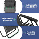 Zero Gravity Recliner Chair with Cup Holder and Pillow by LJGDeals