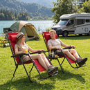 Zero Gravity Lounge Chairs Set of 2 with Cup Holders by DirectDeals