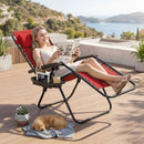 Zero Gravity Lounge Chairs Set of 2 with Cup Holders by LJGDeals