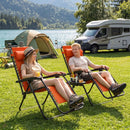 Zero Gravity Lounge Chairs Set of 2 with Cup Holders by LJGDeals