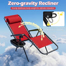 Zero Gravity Recliner Chair with Cup Holder and Pillow by LJGDeals