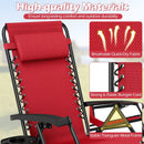 Zero Gravity Recliner Chair with Cup Holder and Pillow by LJGDeals