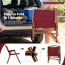 Portable and Lightweight Folding Camping Chair for Patio Picnic Leisure Fishing Travel Beach by DirectDeals
