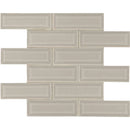 MSI Portico Pearl Beveled Polished Ceramic Mosaic Wall Tile 2"x6"