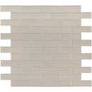 MSI Portico Pearl Beveled Polished Ceramic Mosaic Wall Tile 2"x6"