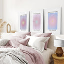Trendy Spiritual Aura Energy Set of 3 Prints by Wall Art Set