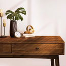 Acacia Lagom 48" Solid Wood Work Desk with Drawers for Functional Home Office by Megsu