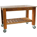 Redwood Potting Table Rolling Cart by Lee Display