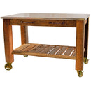 Redwood Potting Table Rolling Cart by Lee Display