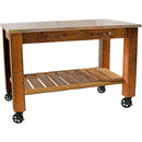 Redwood Potting Table Rolling Cart by Lee Display