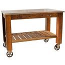 Redwood Potting Table Rolling Cart by Lee Display